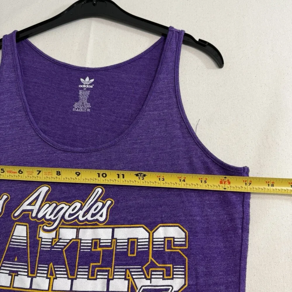 Adidas LA Lakers Womens Size Medium Sleeveless Tank Top Ladies Purple